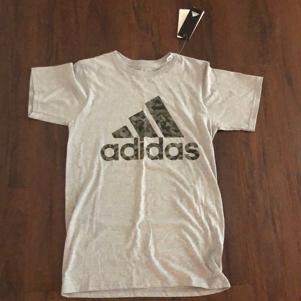 Adidas with camo design tee